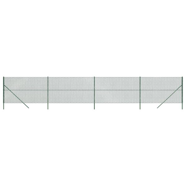 vidaXL Clôture en mailles de chaîne vert 1 4x10 m