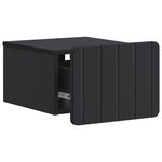 vidaXL Cabinet de chevet mural 2 Pièces Noir 33 x 34 5 x 24 cm