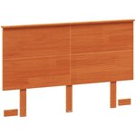 vidaXL Tête de lit cire marron 120 cm bois massif de pin