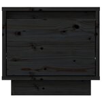 vidaXL Tables de chevet 2 Pièces Noir 35x34x32 cm Bois de pin solide
