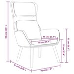 vidaXL Chaise de relaxation avec tabouret Noir Velours