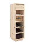 vidaXL Armoire à chaussures 30x34x105 cm bois de pin massif