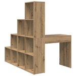 vidaXL Bureau d'angle chêne artisanal 101.5 x 149.5 x 149.5 cm