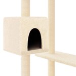 vidaXL Arbre à chat avec griffoirs crème 82 cm