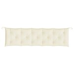 vidaXL Coussin de banc de jardin blanc crème 180x50x7 cm tissu oxford