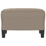 vidaXL Repose-pied Taupe 60x50x41 cm Tissu microfibre