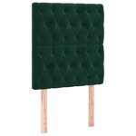 vidaXL Tête de lit Vert foncé 80x7x118/128 cm Velours