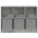 vidaXL Buffet Gris béton 88 5 x 27 5 x 63 5 cm