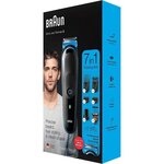 Braun mgk3245 tondeuse 7-en-1 - tondeuse barbe  visage et cheveux - 13 longueurs (0 5 a 21mm) - 80min de tonte