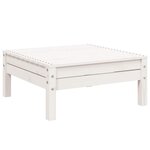 vidaXL Canapé de jardin 3 places et repose-pied blanc bois pin massif