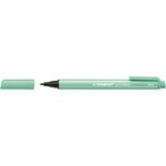 Stylo feutre pointmax pointe moyenne 0.8mm vert de glace x 10 stabilo