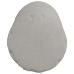 vidaXL Coussins d'accent 2 Pièces Gris clair Ø 15 x 40 cm