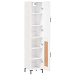 vidaXL Buffet haut Blanc 34 5x34x180 cm Bois d'ingénierie
