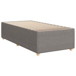 vidaXL Cadre de lit sans matelas taupe 90x200 cm tissu