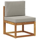 vidaXL Sofa de milieu extérieur Bois d'Acacia Massif