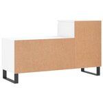 vidaXL Armoire à chaussures Blanc 102x36x60 cm Bois d'ingénierie