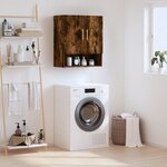 vidaXL Armoire murale chêne fumé 60x31x70 cm bois d'ingénierie