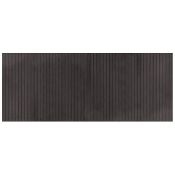 vidaXL Tapis rectangulaire marron foncé 80x200 cm bambou