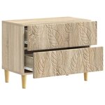 vidaXL Table de chevet Chêne Sonoma 62 x 34 5 x 48 cm