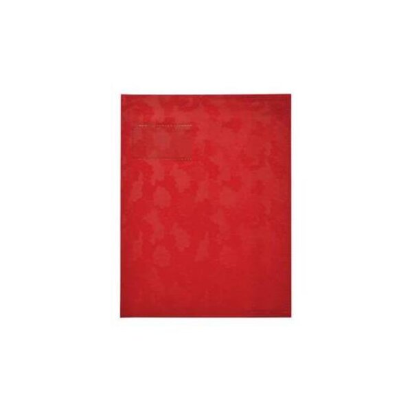 Protège-cahier 17x22 cm 9/100e/grain HELICE porte étiquette Rouge ELBA