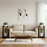 vidaXL Support de Plante 2 pièces Bois ancien 30 x 30 x 60 cm