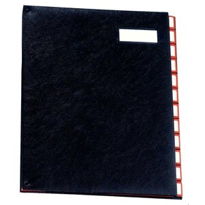 Trieur de luxe à cavaliers métalliques 12 compartiments noir