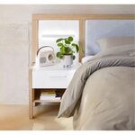 Housse de couette - 260 x 240 cm - Coton - Antibactérien - Taupe