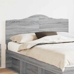 vidaXL Tête de lit Gris Sonoma 160 cm Bois d'ingénierie