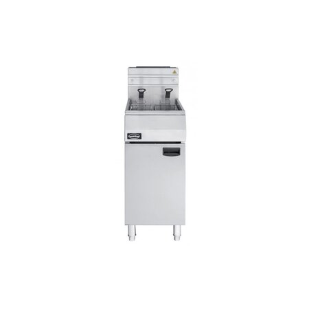 Friteuse à gaz sur coffre - 21 litres - 27 kw - combisteel -  - acier inoxydable 400x800x1180mm