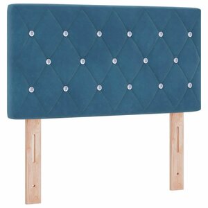 vidaXL Tête de lit Bleu foncé 80 cm Velours