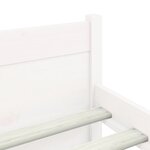vidaXL Cadre de lit Blanc Bois massif 200x200 cm