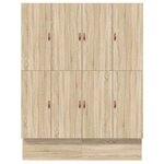 vidaXL Cadre de Lit de Rangement en Chêne Sonoma 180x200 cm