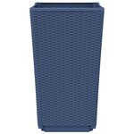 vidaXL Jardinières 4 Pièces bleu gris 32 5x32 5x57 cm PP