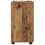 vidaXL Cabinet de salle de bain avec porte Bois ancien 61 x 35 x 64 cm