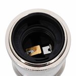 vidaXL Douilles de lampe 2 Pièces nickel satiné E27