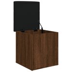 vidaXL Banc de rangement chêne marron 42x42x45 cm bois d'ingénierie
