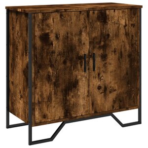 vidaXL Buffet chêne fumé 78x35 5x74 5 cm bois d'ingénierie