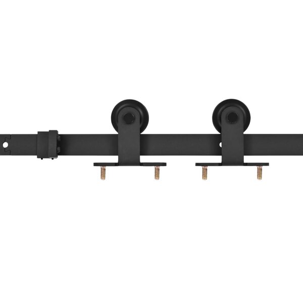 vidaXL Kit de quincaillerie de porte coulissante SKIEN 183 cm noir