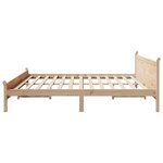 vidaXL Cadre de lit sans matelas 200x200 cm bois massif de pin