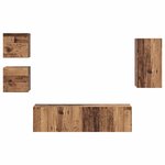 vidaXL Ensemble meuble TV 5 Pièces Bois ancien 30.5 x 30 x 60 cm