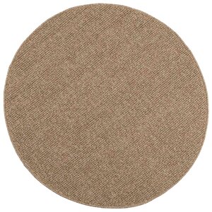 vidaXL Tapis de surface Rond HUARTE Naturel Ø 160 CM Polyester