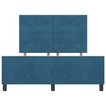 vidaXL Cadre de Lit Bleu Foncé 140x200 cm Velours