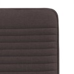 vidaXL Chaises à manger lot de 4 marron foncé tissu