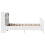 vidaXL Lit bibliothèque sans matelas blanc 140x200 cm bois pin massif