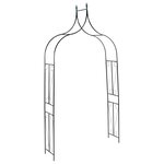 vidaXL Voûte de jardin Vert foncé 142x37x275 cm Fer