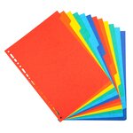 Jeu intercalaires carte lustrée A4 12 touches
