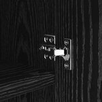 vidaXL Buffet Chêne noir 42 5 x 40 x 93 cm Bois d'ingénierie