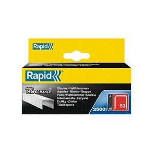 Boite de 2500 agrafes 53/6 Galvanisées RAPID
