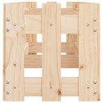 vidaXL Lit surélevé de jardin design de clôture 200x30x30cm pin massif