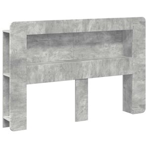 vidaXL Cabinet de Tête de Lit Gris béton Bois d’ingénierie